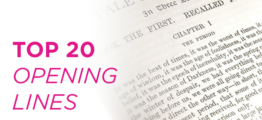 My Top 20 Opening Lines